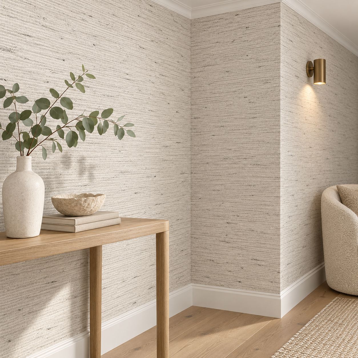 Seagrass (Grasscloth Look) Removable Wallpaper - colour options