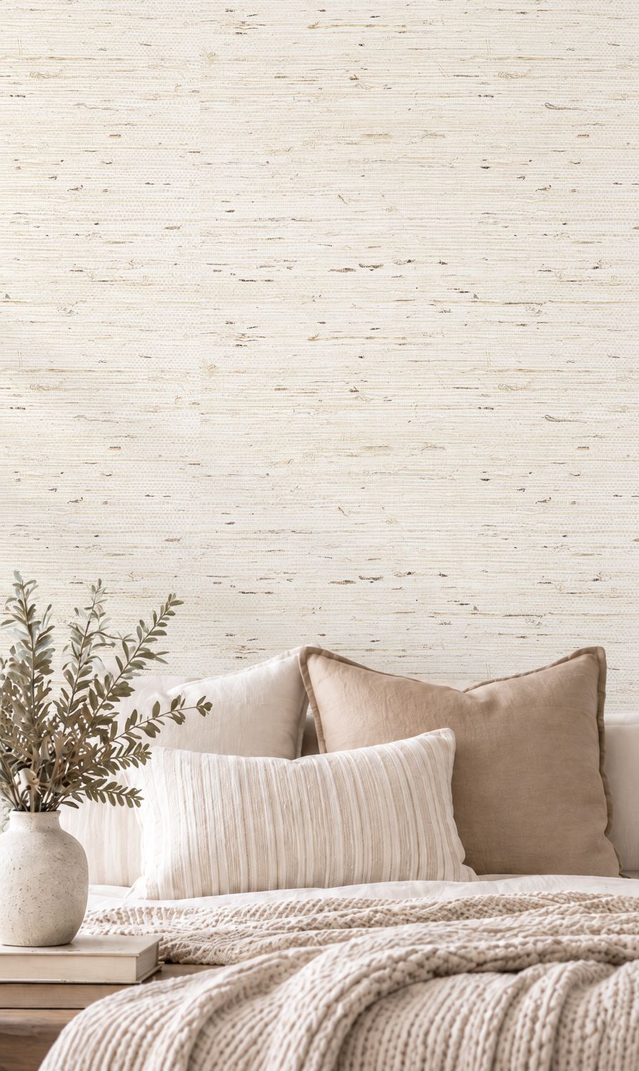 Seagrass (Grasscloth Look) Removable Wallpaper - colour options