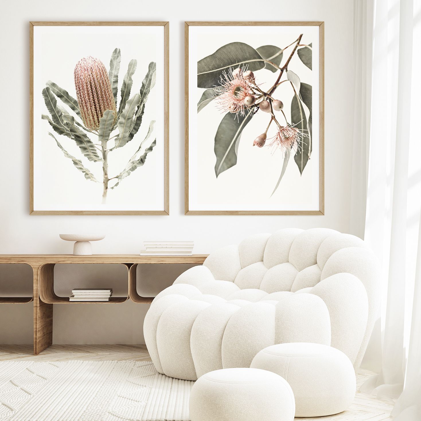 Banksia 26 &amp; Eucalyptus Gum Blossoms 26 Set