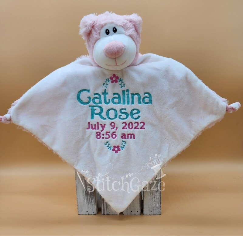 Bear Blankie (Pink)