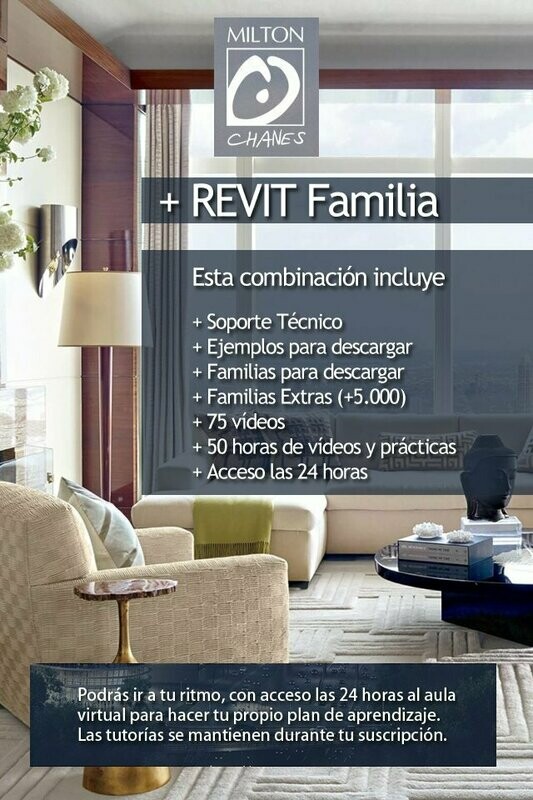 (1 Curso) REVIT Familias (+75 Vídeos) - Vídeo y Prácticas +50 horas)