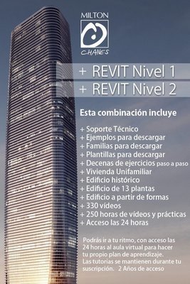 (2 Cursos) REVIT Niveles 1 + 2 (+330 Vídeos) - Vídeo y Prácticas +250 horas)