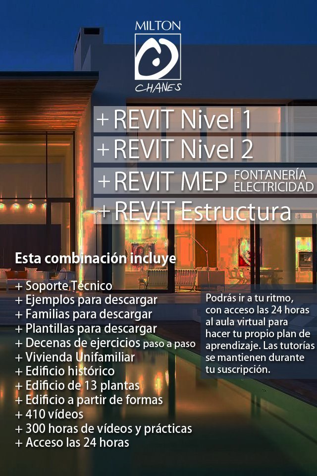 (4 Cursos) REVIT 1 + REVIT 2 + REVIT Estructura 1 + MEP Fontanería + MEP Electricidad (+410 Vídeos)