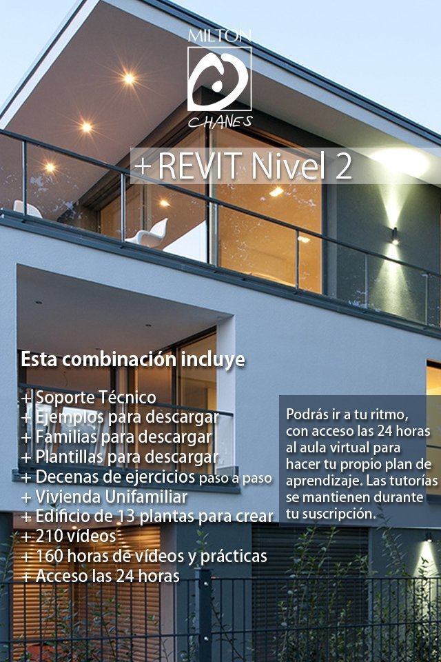 REVIT Nivel 2 (+210 Vídeos) - Vídeo y Prácticas +160 horas)