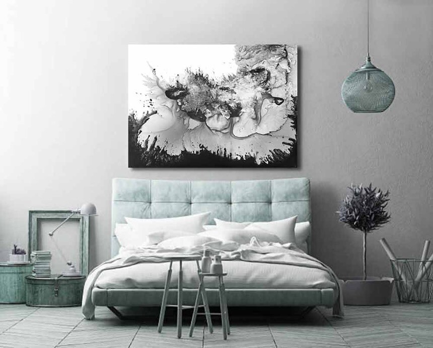 Abstract Artist print- &#39;Beast&#39;  - options, hand-finished limited edition/100 on canvas or print on watercolour paper, from