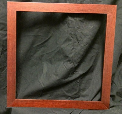 Warm timber contemporary box frame - 50x50cm