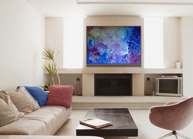 Original abstract painting - &#39;And there was Light&#39;- 120x90cm, mixed media on board