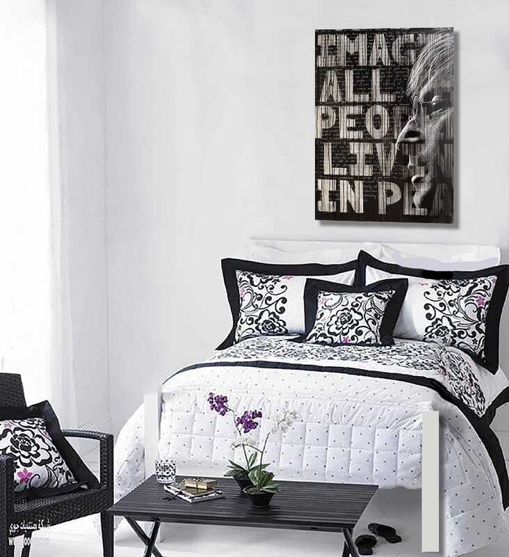 original black and white painting