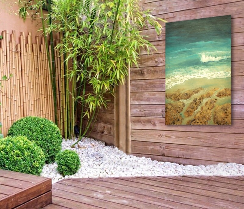 ocean painting in outdoors