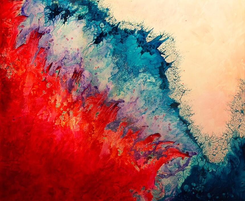 Large vibrant abstract