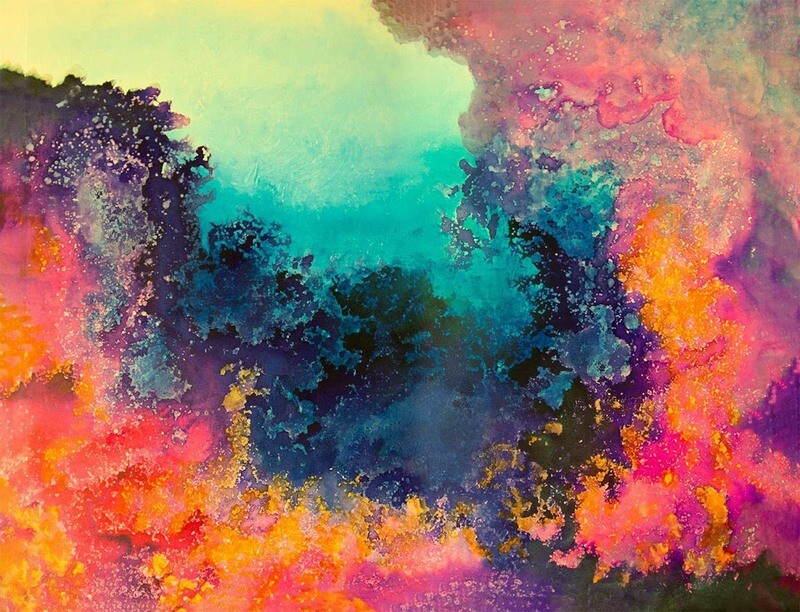 SOLD Underneath iii - Commission an ocean-inspired painting