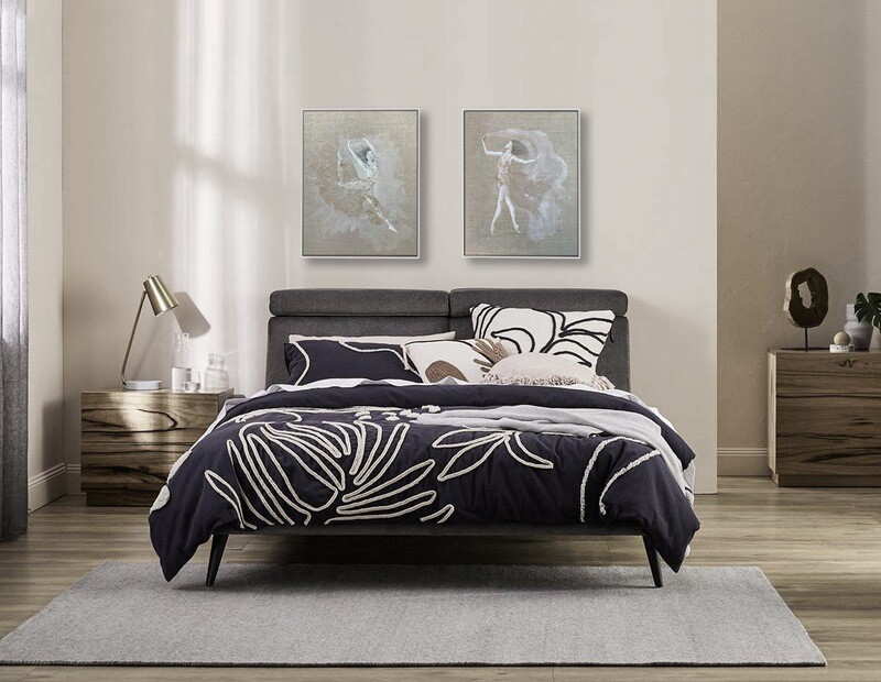 Original mixed media figure paintings on linen - &#39;Freedom&#39; i and ii- framed