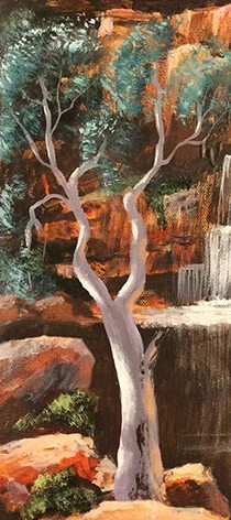 Drawing and Painting Gum trees
