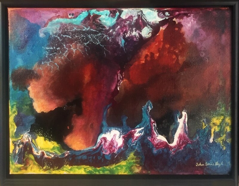 small abstract painting