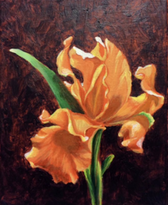 Iris painting - acrylics