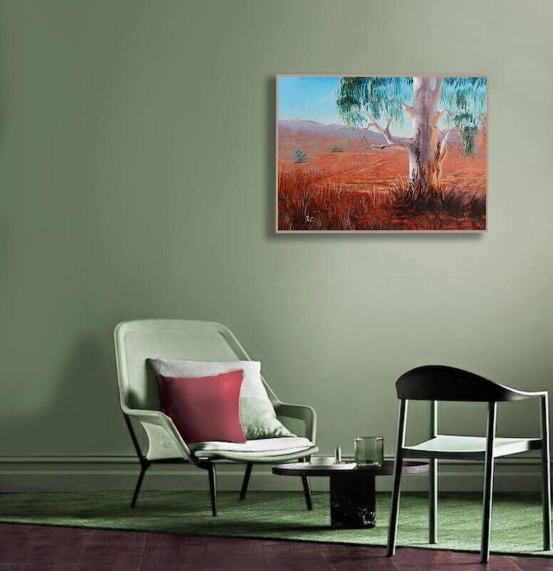 SOLD Country track ii - original painting on stretched canvas