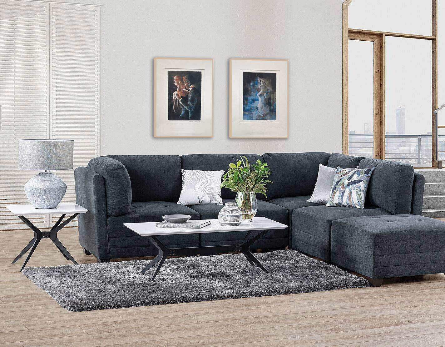 Pair Figure painting reproductions &#39; Solitude&#39; + &#39;First Kiss&#39;