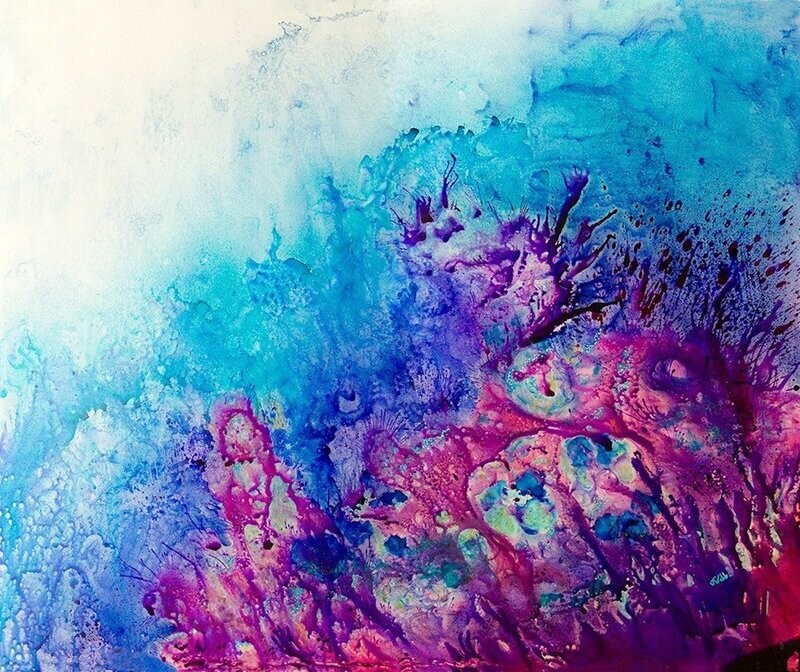 underwater painting