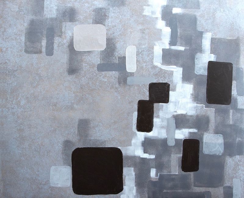 Black and white abstract artwork