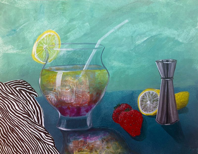 Still life mixed media