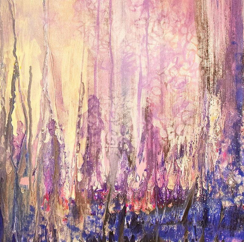 Abstract painting on canvas - 'The Indigenous'
 -90x120cm, John Louis Lloyd