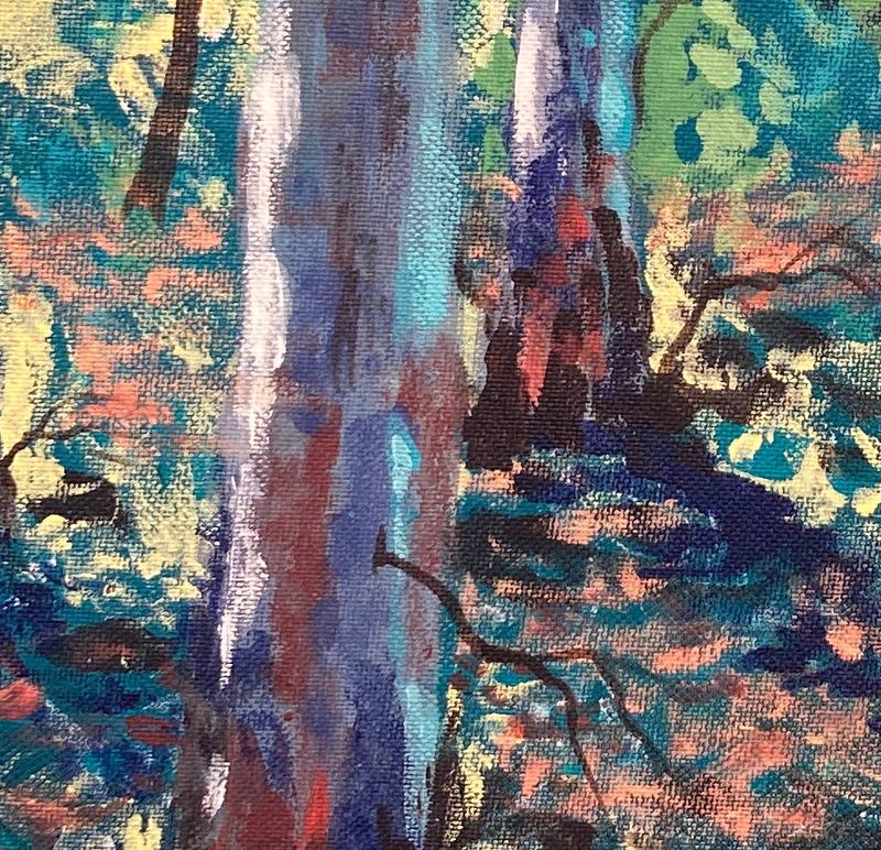 Gum Tree Paintings - 'The Survivors ii' - original painting on  all-weather materials