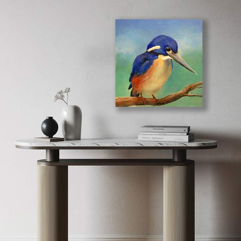 Azure Kingfisher reproduction print