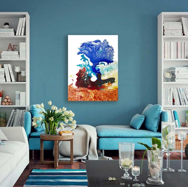 'Headspace' - 45x65cm Unframed abstract painting