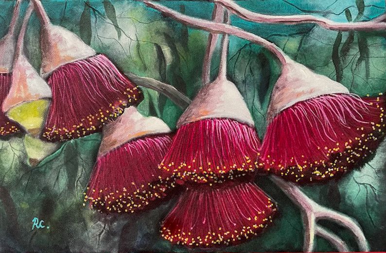 Original OUTDOOR painting - &#39;Gum nuts ii &#39;