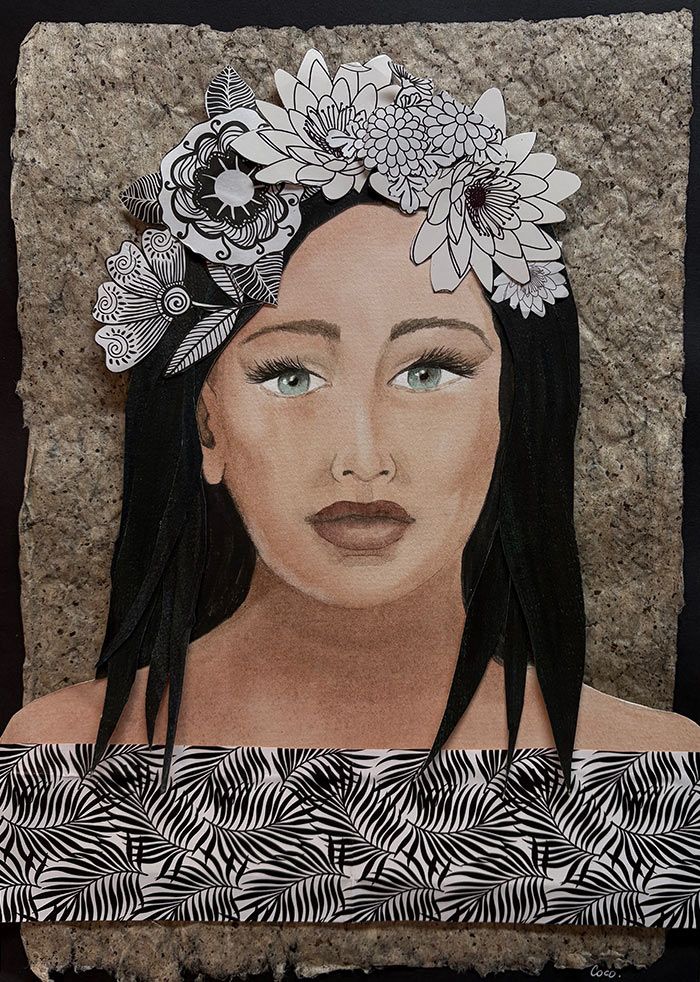 Original mixed media painting - &#39;Nature Lover i&#39;