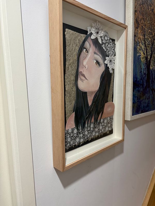 Original mixed media painting - 'Nature Lover ii '