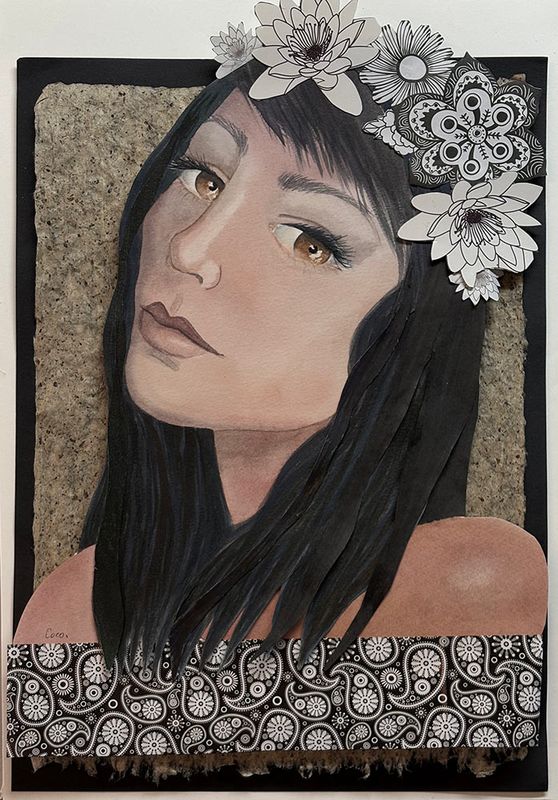 Original mixed media painting - &#39;Nature Lover ii &#39;