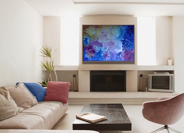 Abstract Artist Print - 'And There was Light'  - abstract wall art, large hand-finished limited edition/100 print on canvas