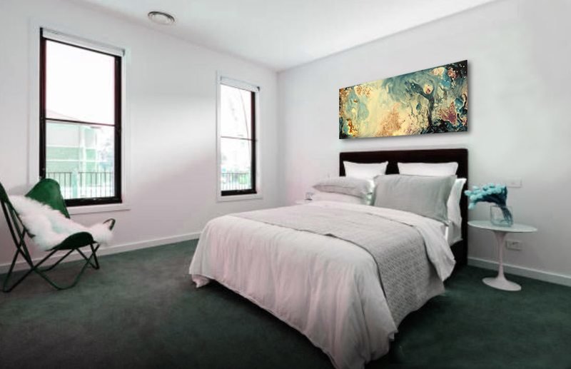 Archipelago Panorama   - extra-large abstract canvas print, limited edition, hand-finished reproduction on canvas
