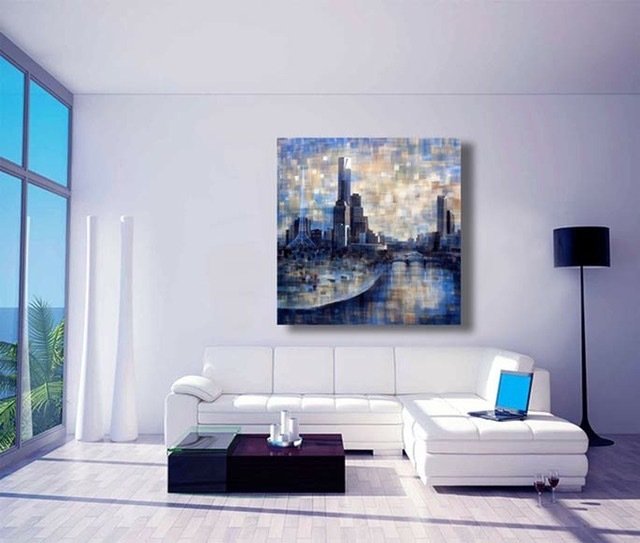 Original Melbourne painting - 'Night Spire'  - sold, order a large hand-finished canvas reproduction, from