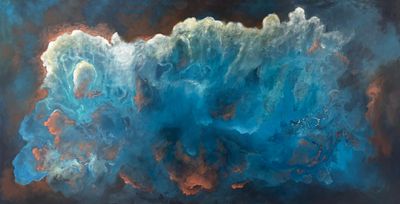 Abstract painting, John Lous Lloyd : 'Baptism of Fire'