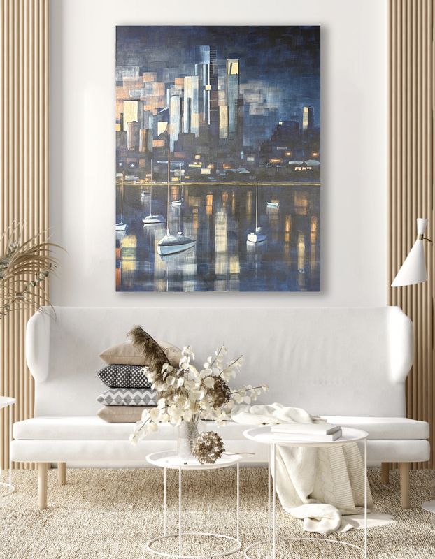 Paintings of Melbourne City - 'Sundown from St Kilda '
