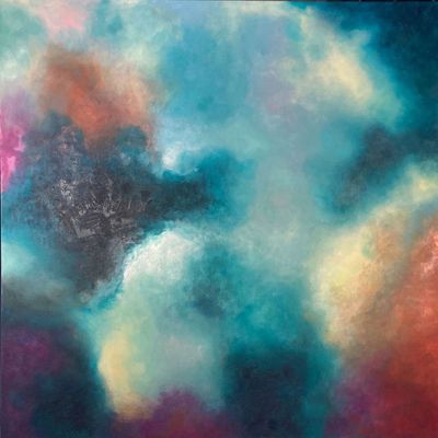 Abstract Dyptich - pair (122cm each wide)
