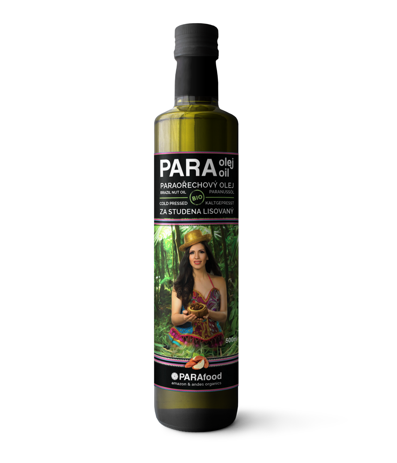 500ml(16.9oz) Brazil Nut Oil Cold Pressed ORGANIC Paranussöl Huile
