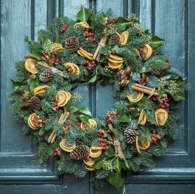 Christmas Door Wreath Large Christmas Door Wreath Large