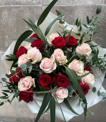Endless Love 24 Roses (12 Red & 12 Pink )