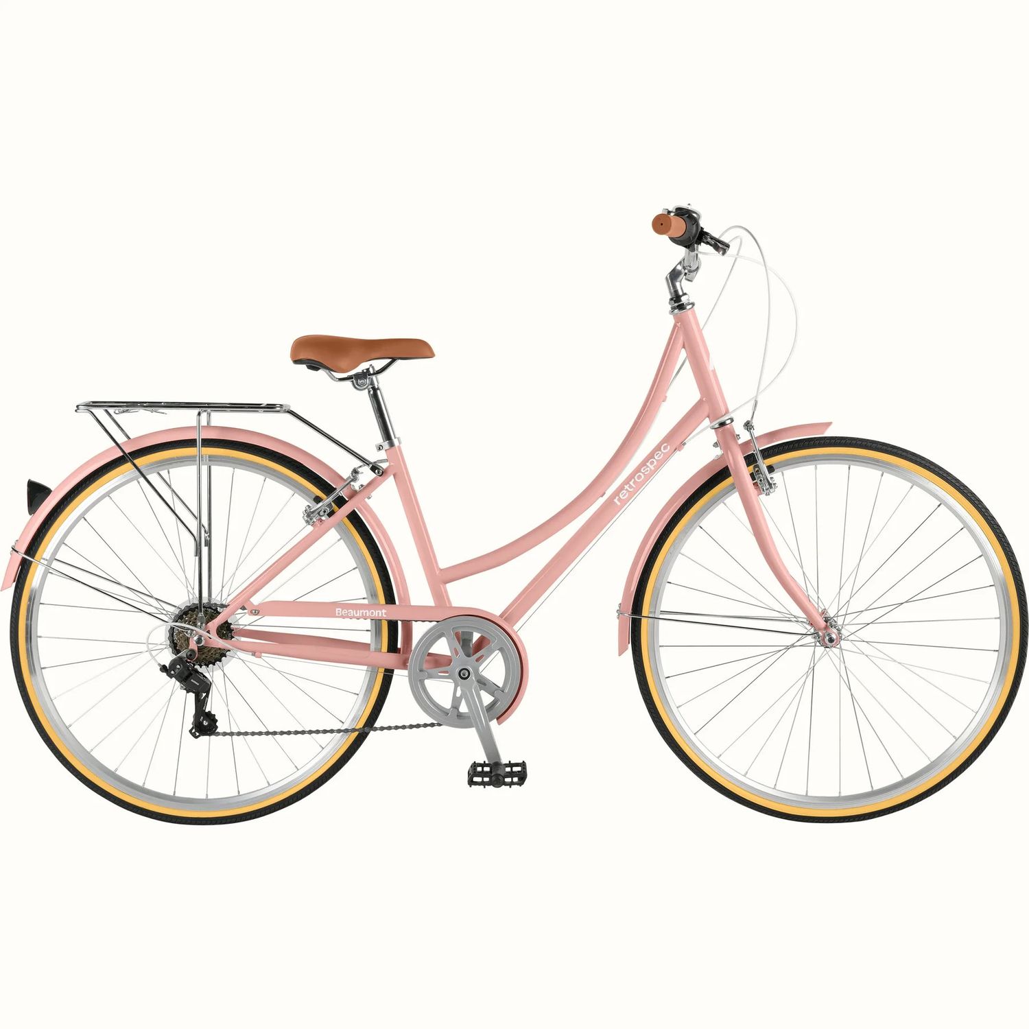 Beaumont City Bike - Step Through - 7 Speed - Mauve
