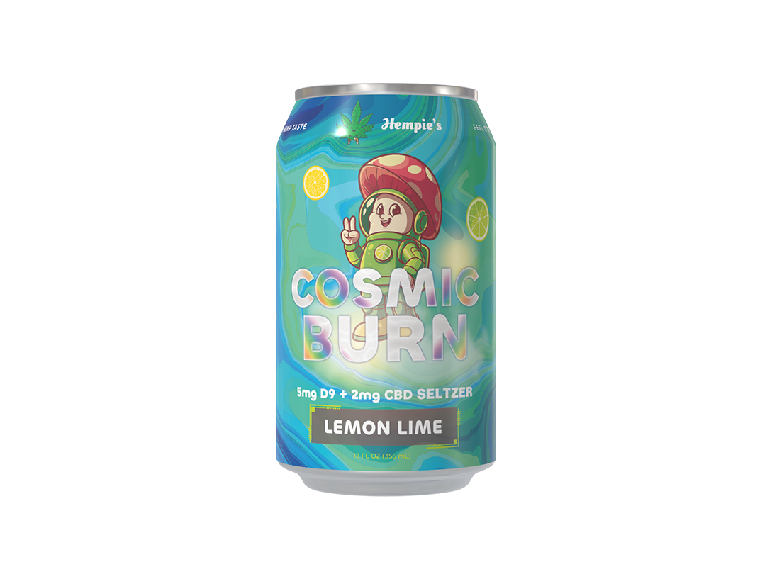 Hempie's Lemon Lime Seltzer - Cosmic Burn (5mg D9 / 2mg CBD)