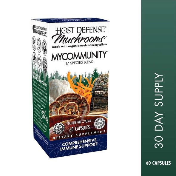Host Defense Mushrooms My Community 60 Capsules - Comprehensive Immune Support