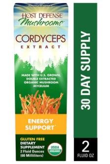Host Defense Mushrooms Cordyceps Extract 2oz Energy Support