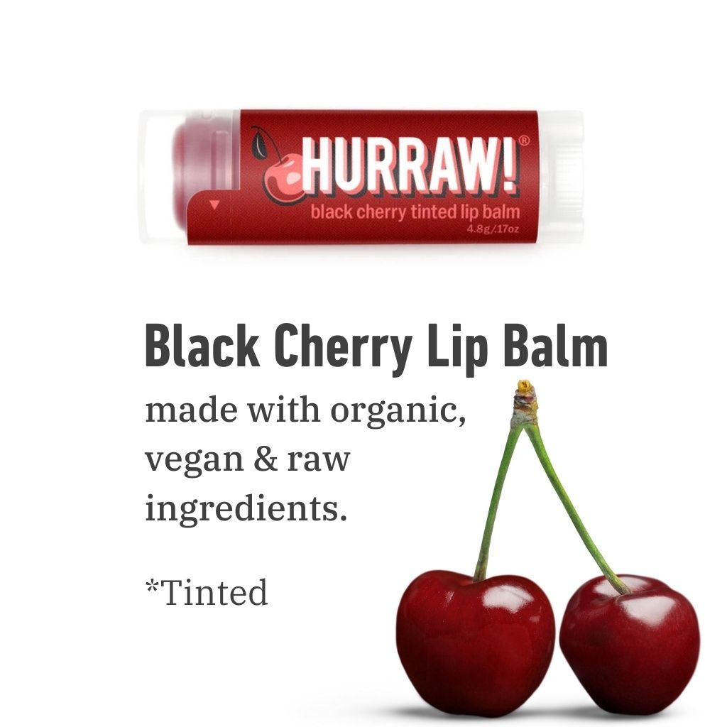 Hurraw! Black Cherry Tinted Lip Balm
