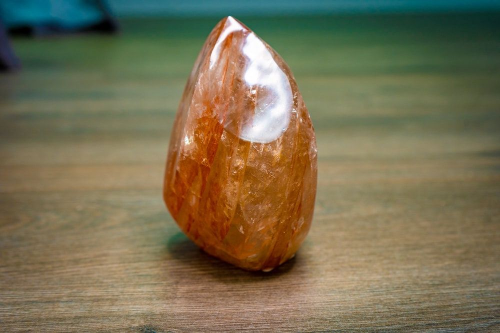 Natural Hematoid Quartz Flame