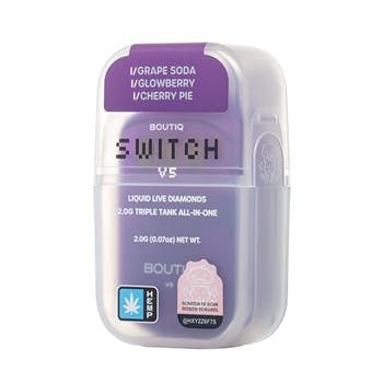 Boutiqu (3 in 1) 2G THCA Disposable Cherry Pie(Indica) Grape Soda(Indica) Glowberry(Indica)