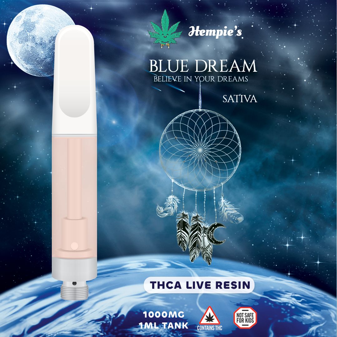 Hempie's THCA Blue Dream Sativa Vape Cart