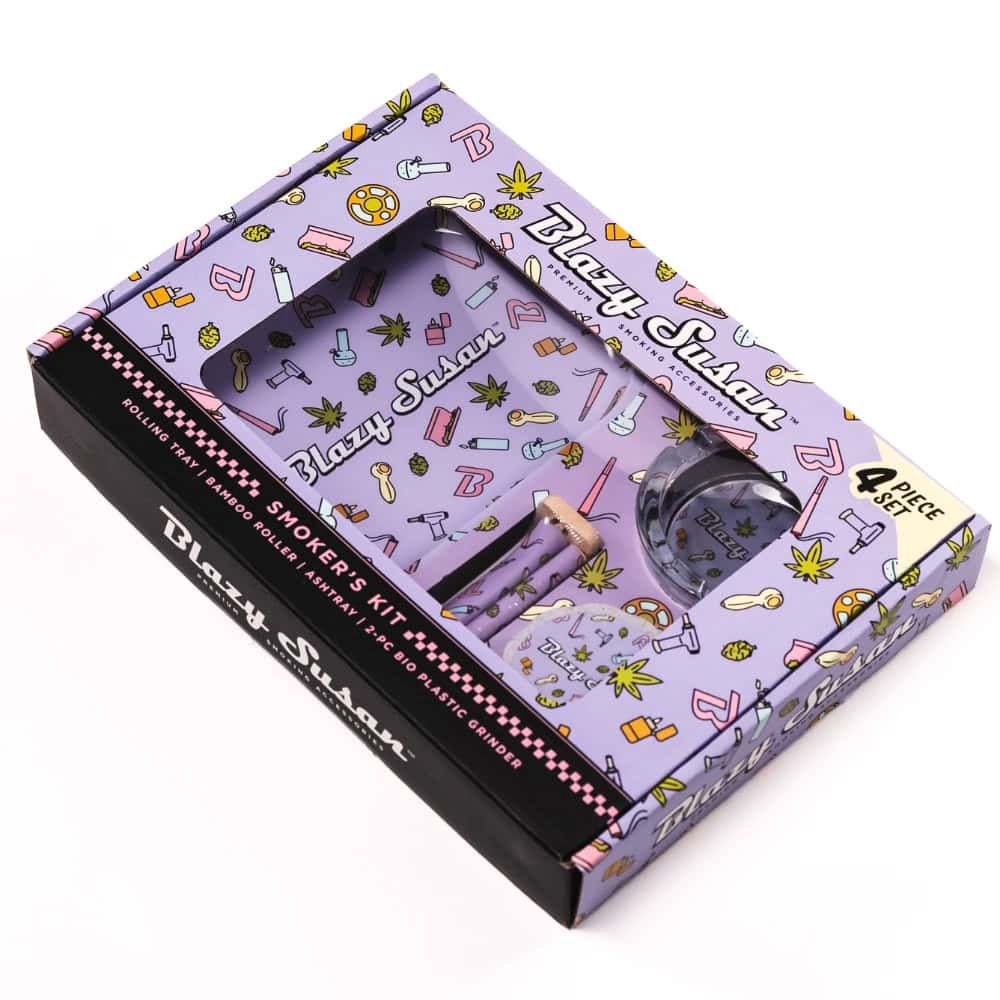 Blazy Susan Smoker’s Kit – Purple Icons